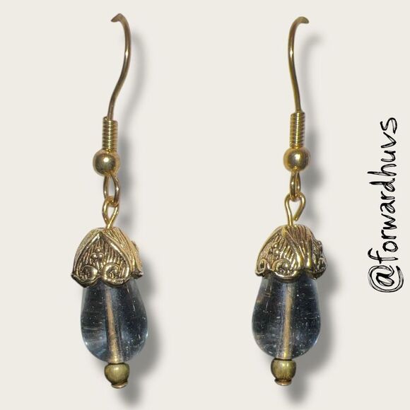 Bundle Sale 3 for $15 | Clear Bead Dangle Earrings – 1.5 Inches - Picture 6 of 9